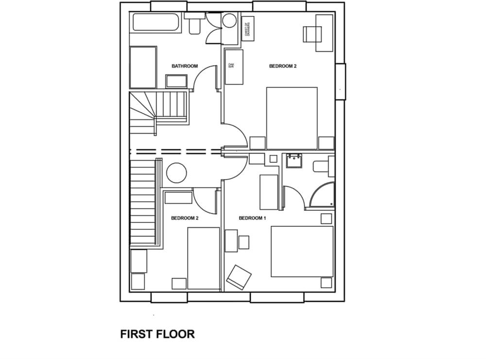 Floor plan (photo 2) at Evergreen House in Runswick Bay, near Staithes, North Yorkshire