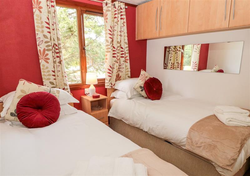 One of the 3 bedrooms at Evergreen Lodge, Felmoor Holiday Park near Felton