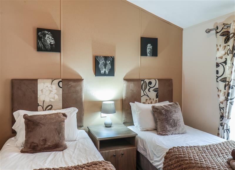 One of the bedrooms at Evergreen Pines, Cayton Bay near Scarborough