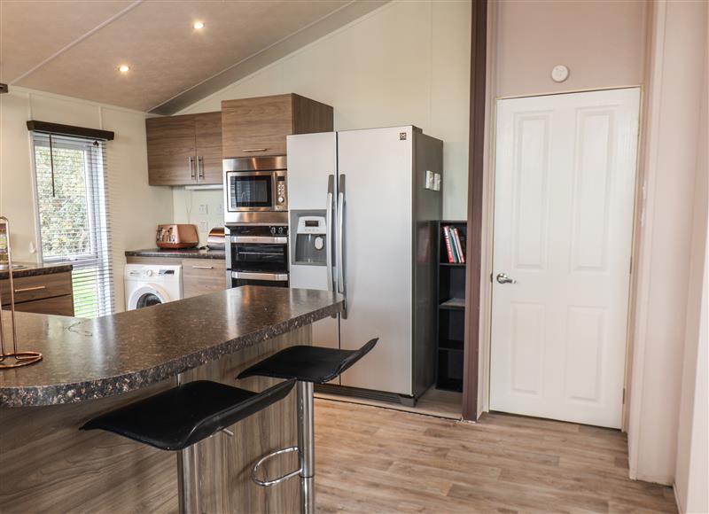 This is the kitchen at Evergreen Pines, Cayton Bay near Scarborough