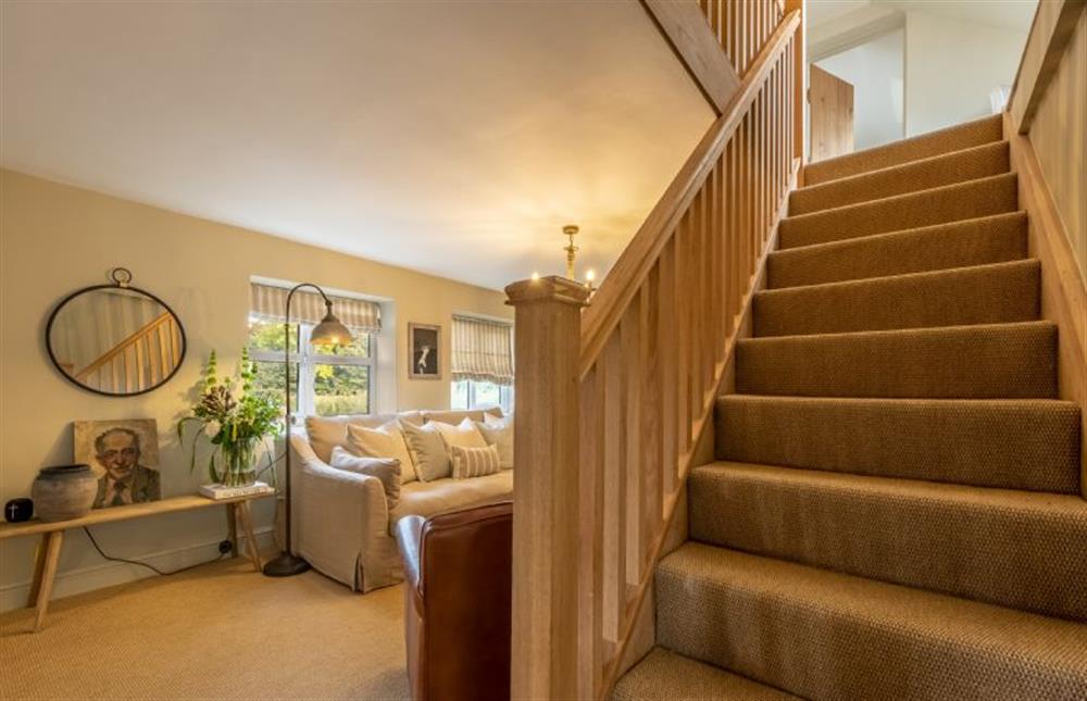 Ground floor: Stairs to the first floor at Evergreen, Thornage near Holt