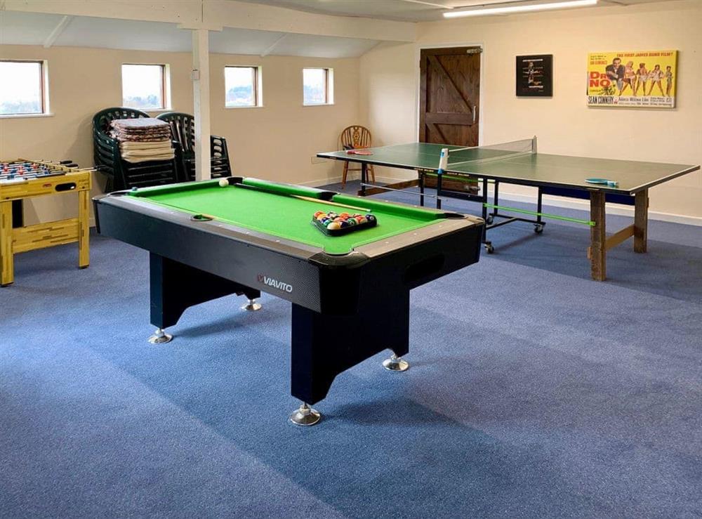 Fun games room at Eversfield in Goathland, Nr Whitby, North Yorkshire., Great Britain
