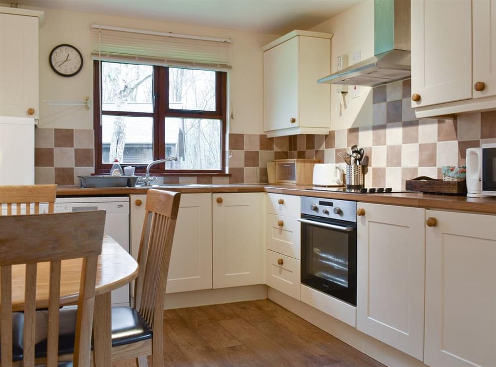 Fully appointed fitted kitchen at Hornbeam Lodge, 