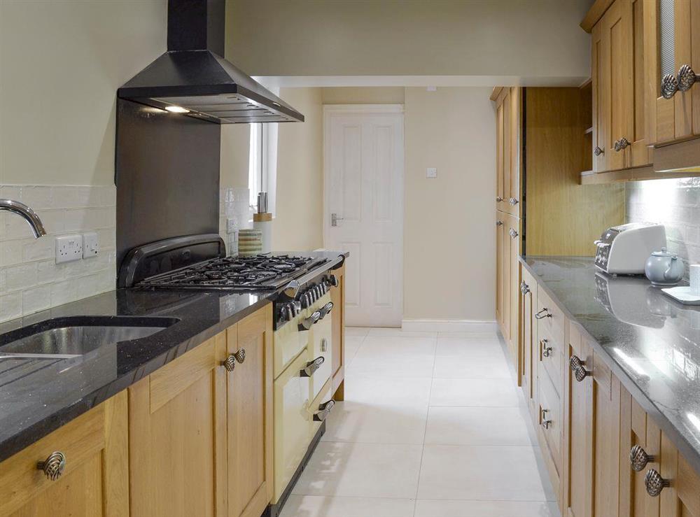 Large galley style fitted kitchen at Everton in Bakewell, Derbyshire