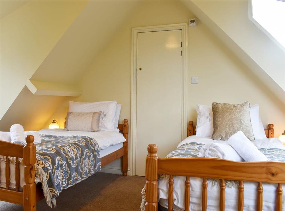 Twin bedroom at Ewden Cottage in Robin Hood’s Bay, North Yorkshire