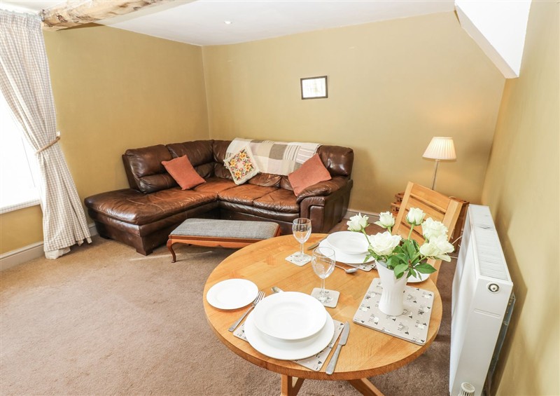 The living area at Ewe Cottage, Masham