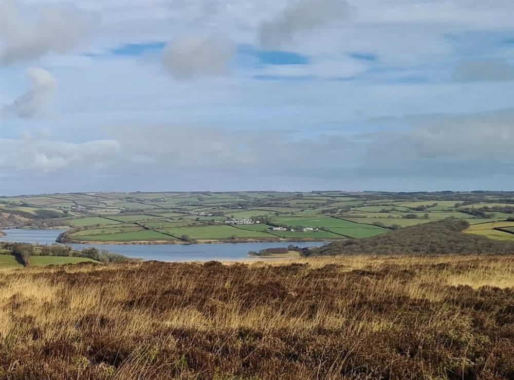 Wimbleball lake from Haddon hill just 9 miles from the holiday home at Burnside Park, 
