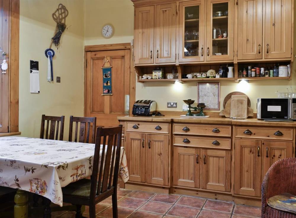 Kitchen/diner at Ewes Schoolhouse in Langholm, Dumfriesshire