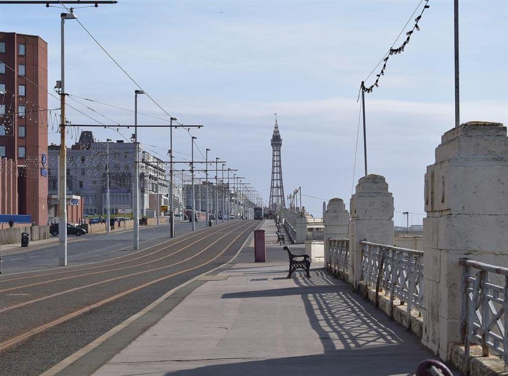 Blackpool seafront at Excalibur Cottage in St Annes, Lancashire