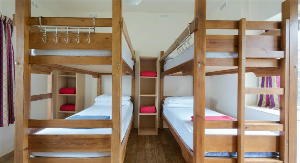 One of the dormitories at Exmoor Bunkhouse in Lynmouth, Devon
