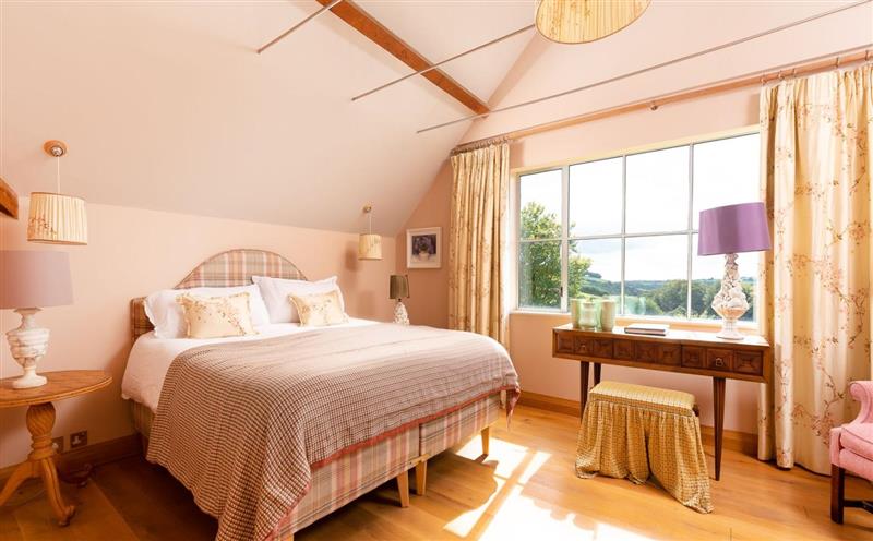 One of the 7 bedrooms at Exmoor Farmhouse, Withypool