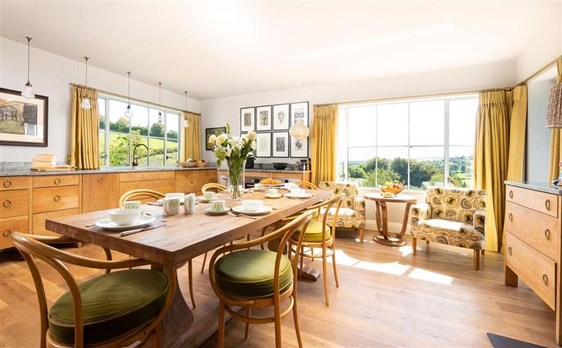 The dining room at Exmoor Farmhouse, Withypool