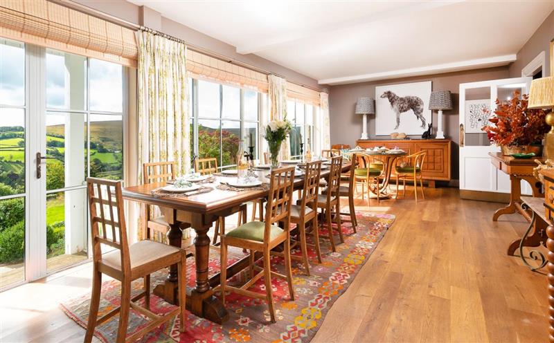 This is the living room at Exmoor Farmhouse, Withypool