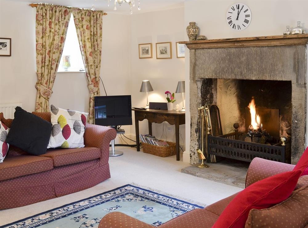 Living room at Eyam View Cottage in Hope Valley, Derbyshire