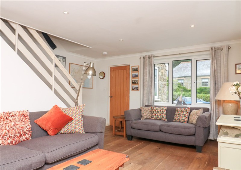 The living room at Eydon, Salcombe