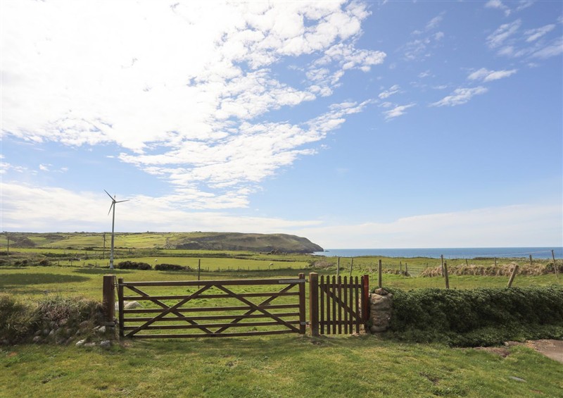 This is the garden at Fadrun - 3 Tyn Don, Llanengan near Abersoch