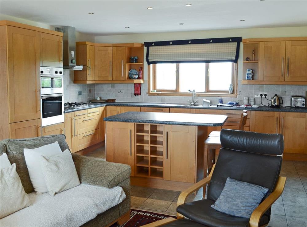 Spacious kitchen area at Fairfield in Ackergill, near Wick, Caithness