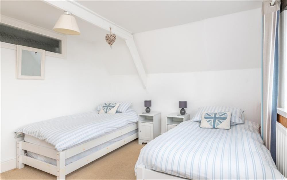 One of the  bedrooms at Fairfield Cottage in Lyme Regis