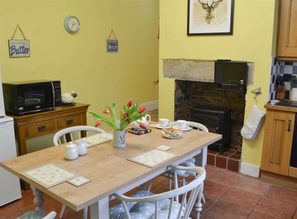Kitchen & dining area at Fairground Cottage in Rothbury, Northumberland