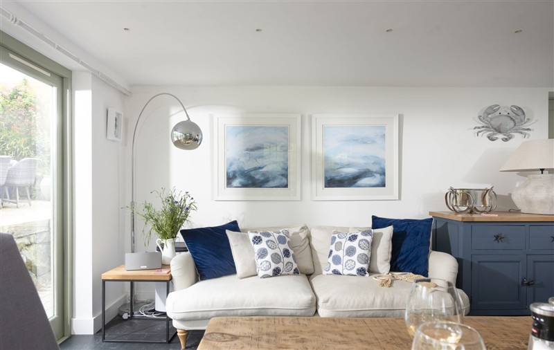 Enjoy the living room at Fairings, Cornwall