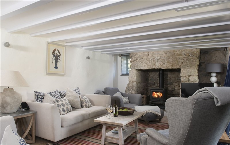 Relax in the living area at Fairings, Cornwall