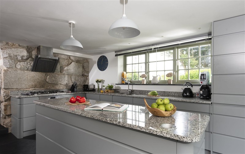 The kitchen at Fairings, Cornwall