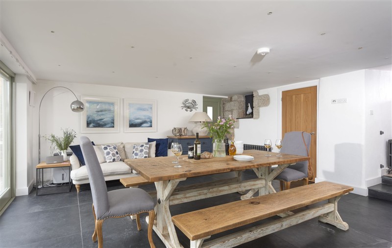 This is the dining room at Fairings, Cornwall