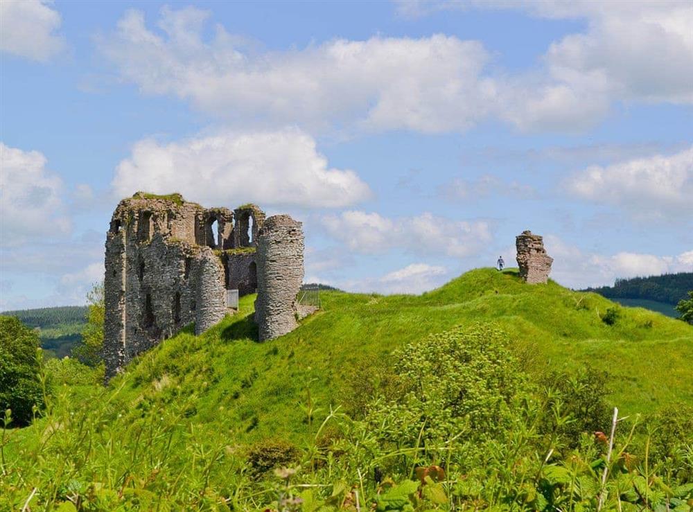 Clun Castle at Fairoaks in Felindre, near Knighton, Powys