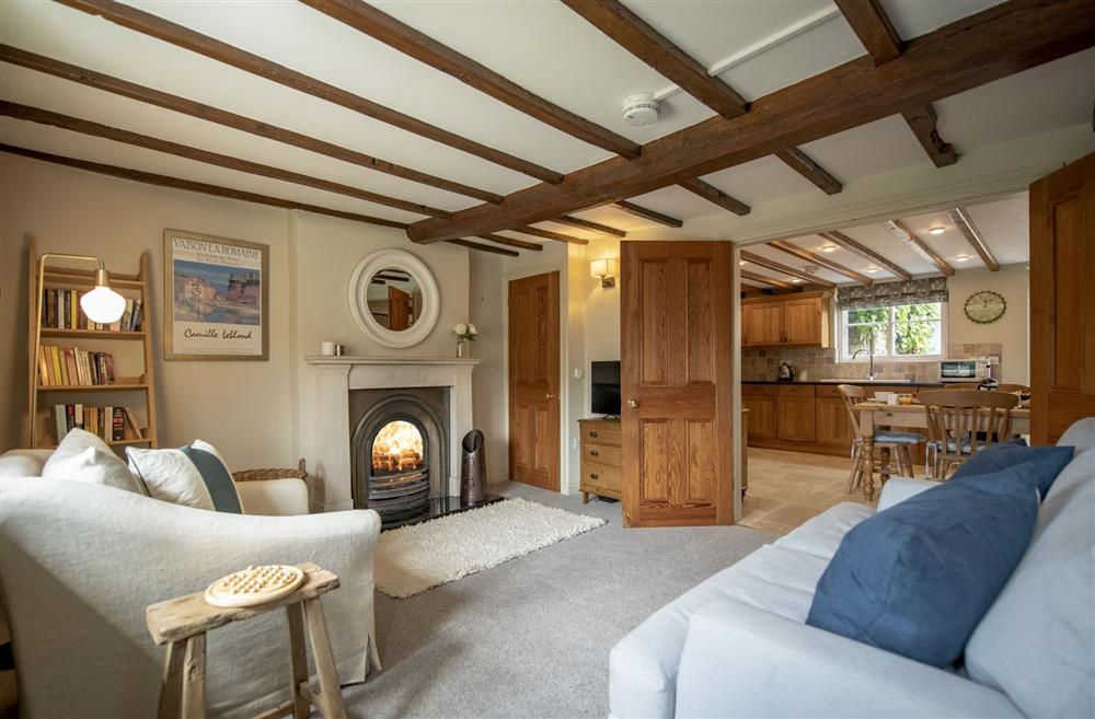 Spacious sitting room with open access to the kitchen and dining area at Fairview, Ampleforth, North Yorkshire