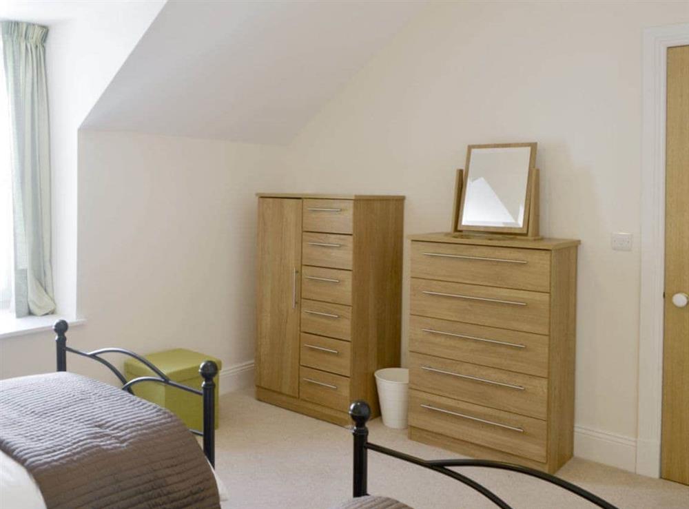 Ample storage within twin bedroom at Fairview in Rockcliffe, near Dalbeattie, Dumfries and Galloway, Kirkcudbrightshire