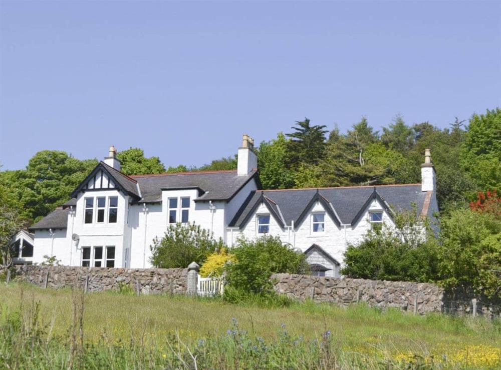 View of property from meadow at Fairview in Rockcliffe, near Dalbeattie, Dumfries and Galloway, Kirkcudbrightshire