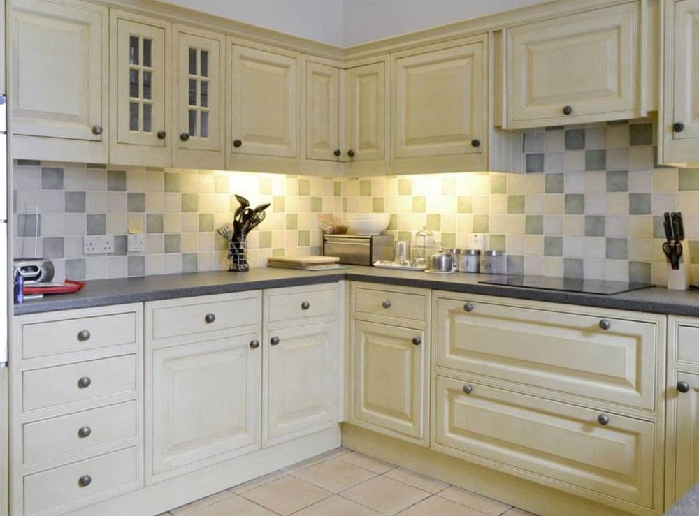 Well-equipped fitted kitchen at Fairview in Rockcliffe, near Dalbeattie, Dumfries and Galloway, Kirkcudbrightshire