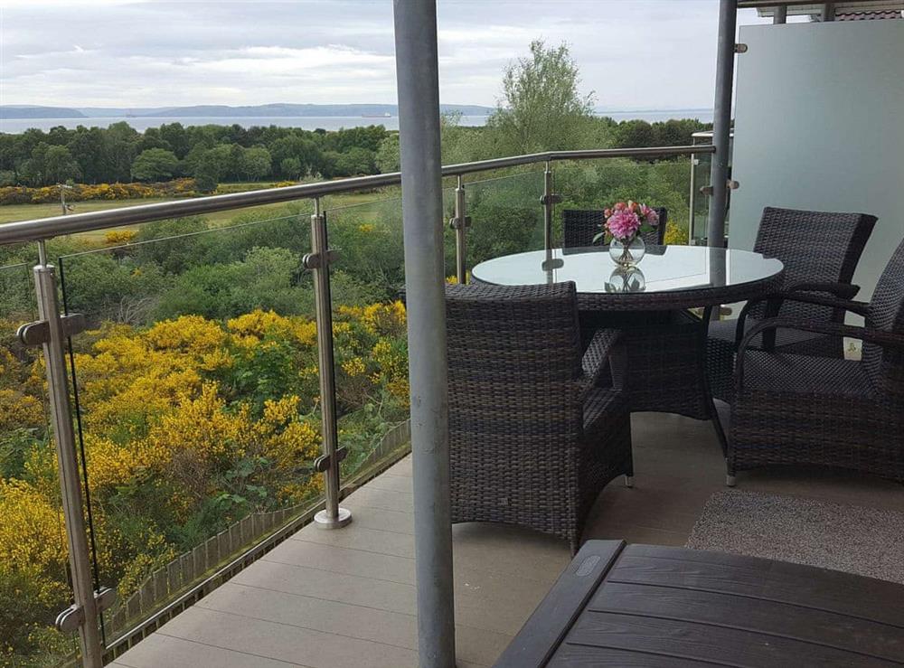 Balcony at Fairway Apartment in Nairn, Morayshire