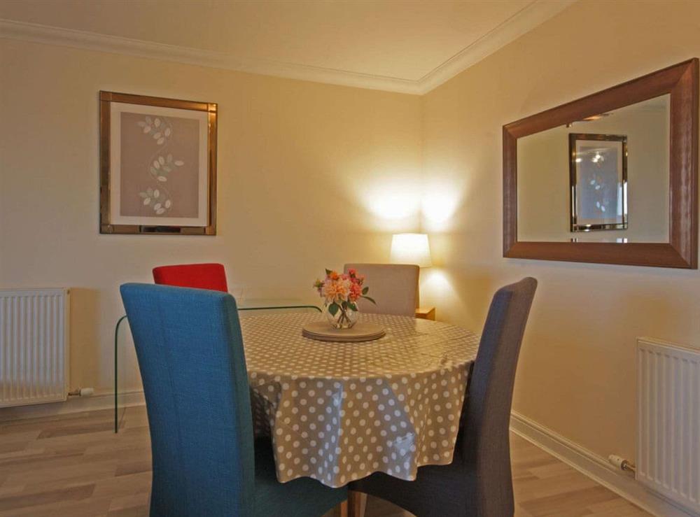 Dining Area at Fairway Apartment in Nairn, Morayshire