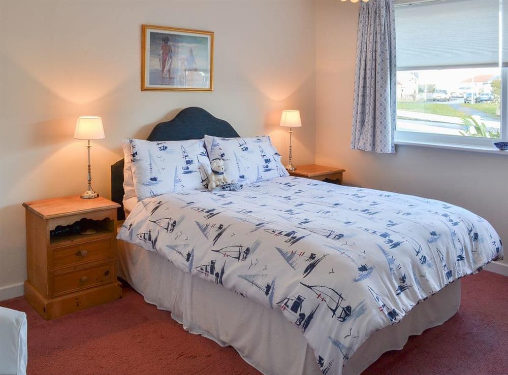 Cosy and inviting double bedroom at Fairways in Beadnell, near Seahouses, Northumberland