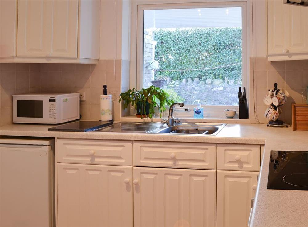 Kitchen with all amenities at Fairways in Beadnell, near Seahouses, Northumberland