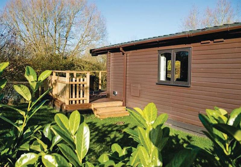One of the Barnacle Lodges at Fairwood Lakes Holiday Park in Dilton Marsh, Nr Frome