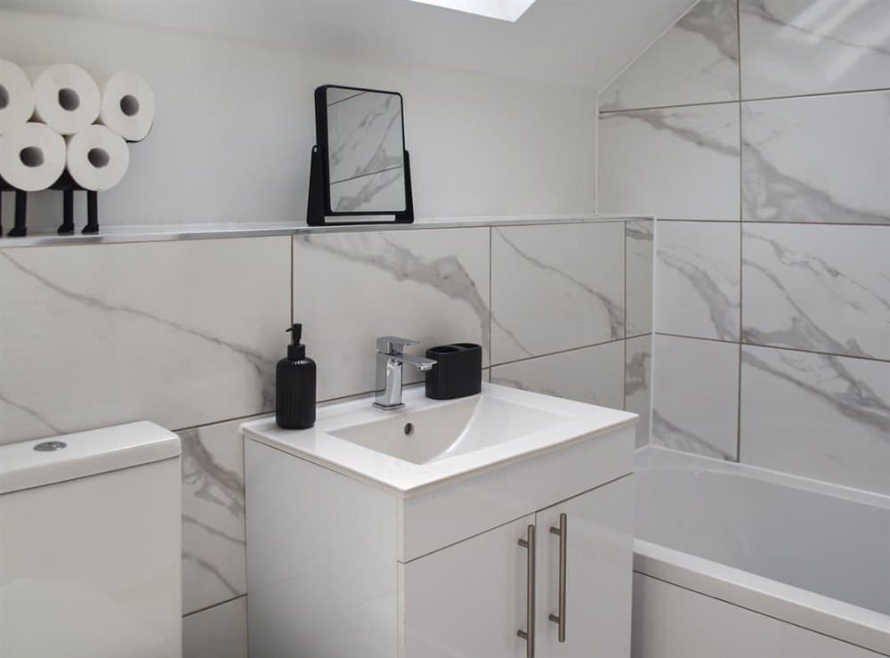 Bathroom at Faith Cottage in Little Dunham, Norfolk