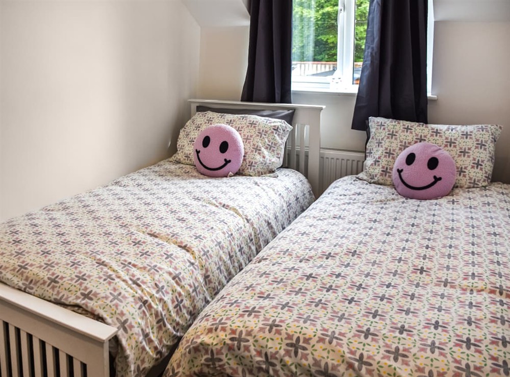 Twin bedroom at Faith Cottage in Little Dunham, Norfolk