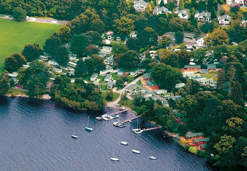 Aerial view of Fallbarrow at Fallbarrow Park in , Bowness on Windermere