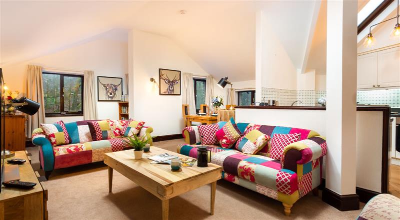 The living area at Falls View Cottage, Ambleside
