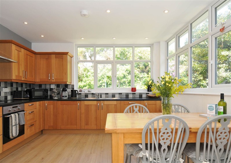 This is the kitchen at Falmouth Bay 1, Falmouth