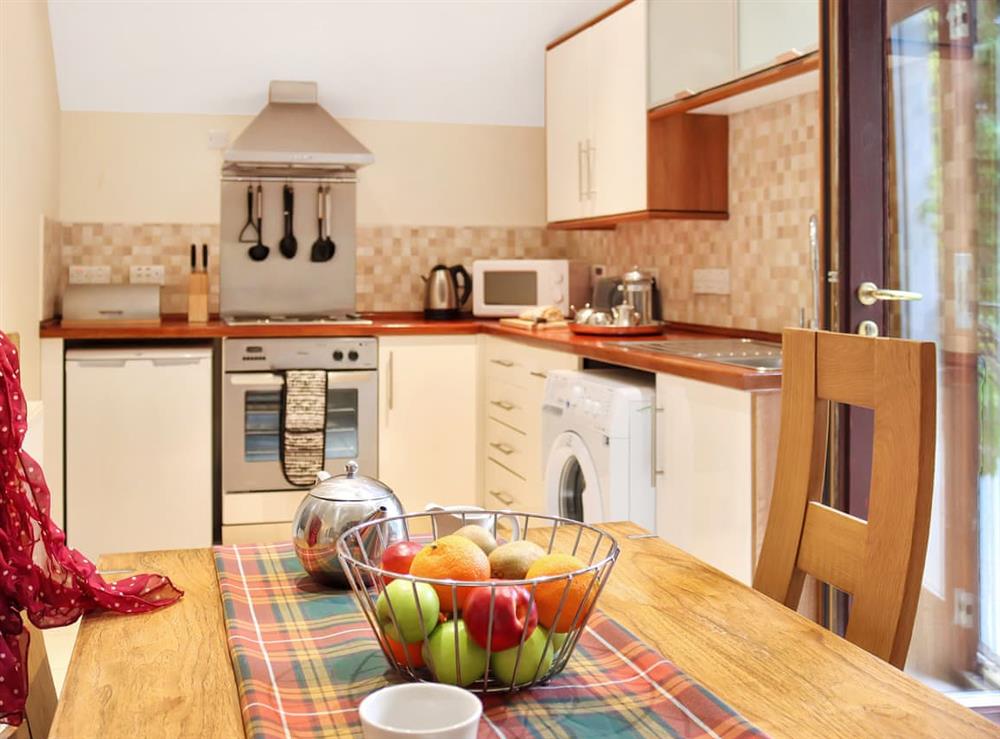 Kitchen at Family Lodge No. 1 in Pitlochry, Perthshire