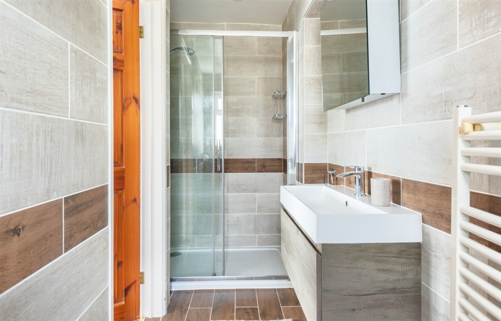 Bathroom at Far Away in Thurlestone
