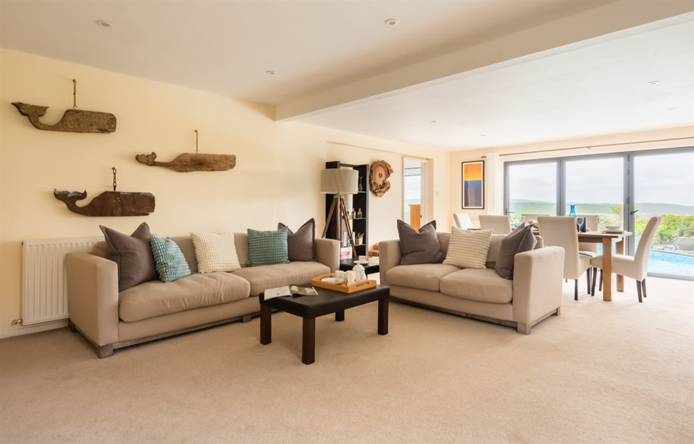 Enjoy the living room at Far Away in Thurlestone