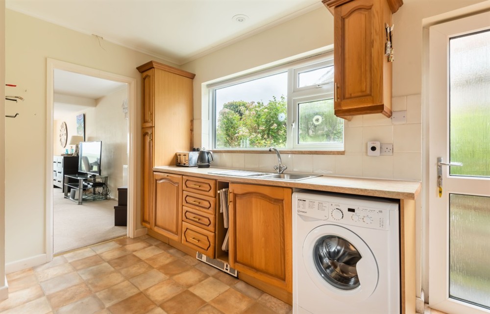 Kitchen at Far Away in Thurlestone