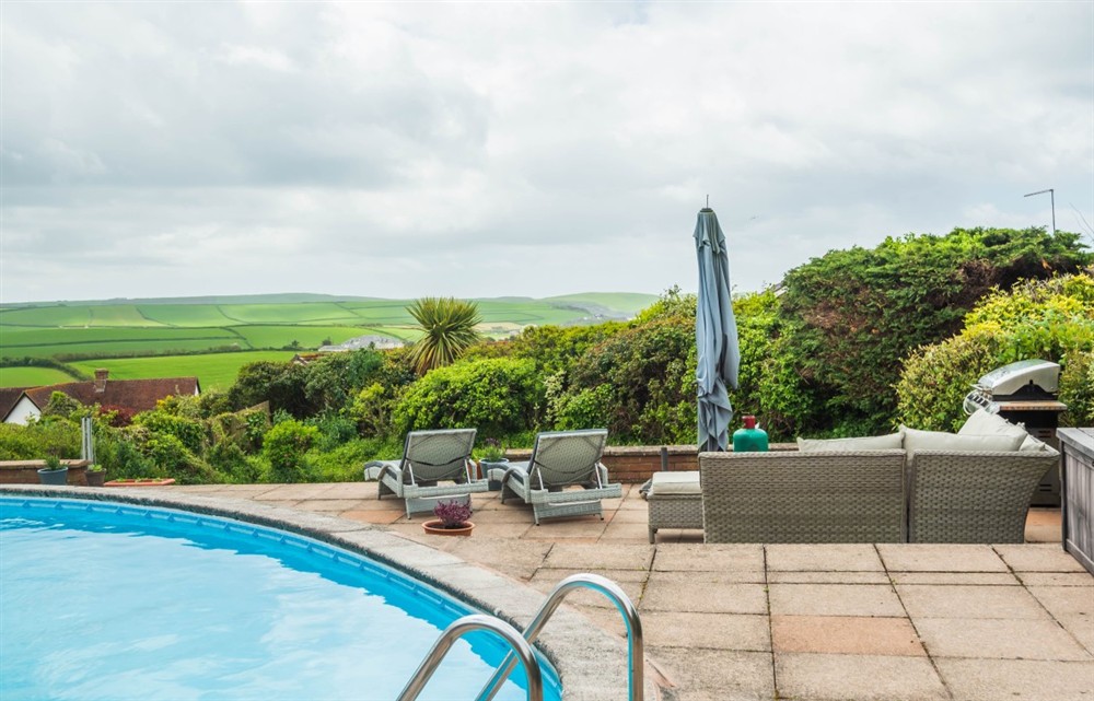 There is a pool at Far Away in Thurlestone