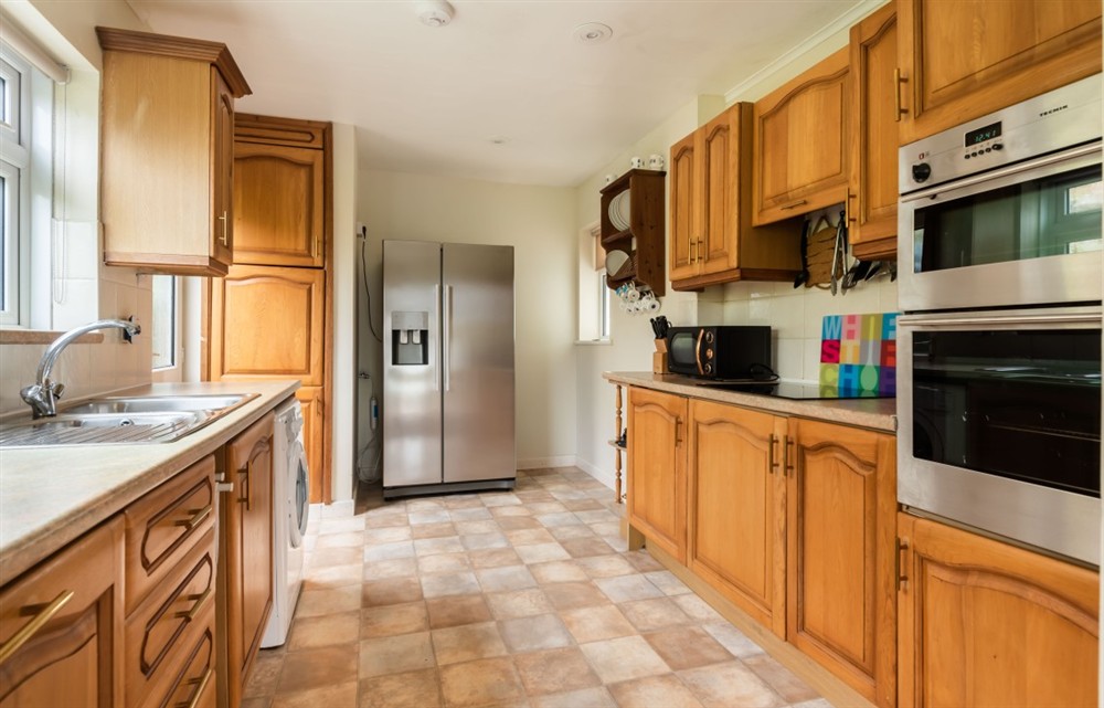 This is the kitchen at Far Away in Thurlestone