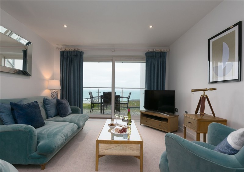 Relax in the living area at Far Cliffs, Carbis Bay