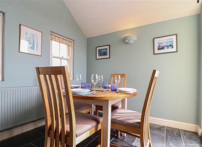 The dining area at Faraway Cottage, St. Levan near Porthgwarra